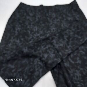 Danskin Womens Activewear Leggings High Waist Workout Gray Camo Large